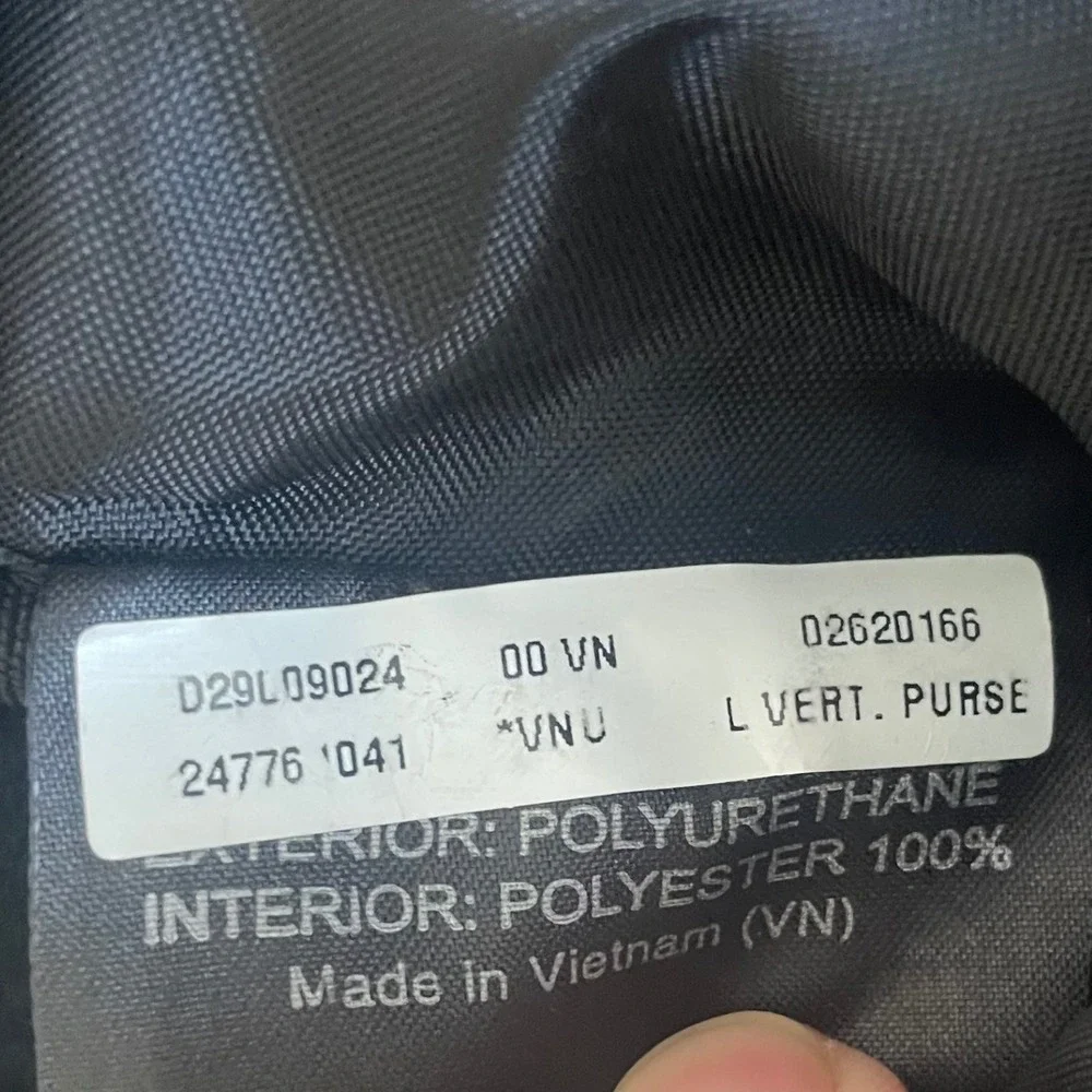 Vtg‎ Samsonite Crossbody Purse Bag Travel Faux Leather Black Adjustable